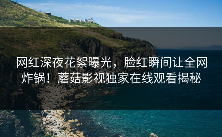 网红深夜花絮曝光，脸红瞬间让全网炸锅！蘑菇影视独家在线观看揭秘